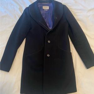 Wilfred cocoon coat - black - XS